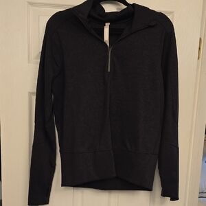lululemon athletica Women's Black Half-Zip Hoodie